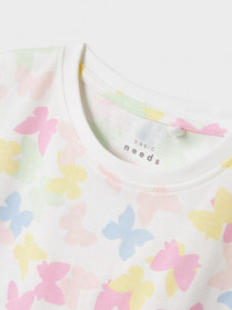 NAME IT T-shirt Vigga Bright White Butterflies